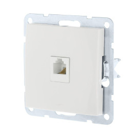 Розетка компьютерная RJ-45 LK Studio LK60 кат.5е белый 866104-1
