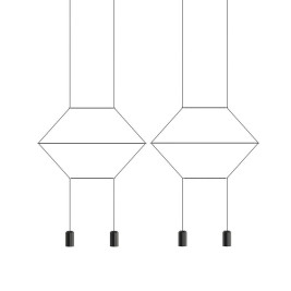 Подвесной светильник Imperium Loft Via Wireflow Polyhedral 4 Lineal Pendant Light 144326-22