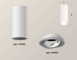 Комплект накладного светильника Ambrella light Techno Spot XS7442001 SWH белый песок (C7442, N7001)