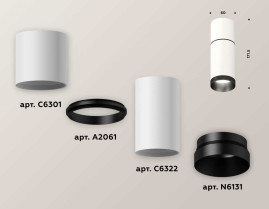 Комплект потолочного светильника Ambrella light Techno Spot XC (C6301, A2061, C6322, N6131) XS6322061