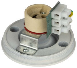 Накладной светильник ЭРА OL48 WH/BK MR16 GU10 IP44 черный белый Б0059799
