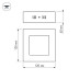 Потолочный светодиодный светильник Arlight SP-S120x120-6W Day White 018861