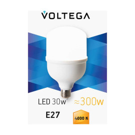 Лампа светодиодная Voltega 271 E27 30W 4000K матовая 8586