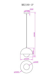 Подвесной светильник MyFar Dorothy MR2180-1P