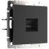 Телефонная розетка RJ-11 Werkel черный матовый WL08-RJ-11 4690389086755