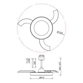 Люстра-вентилятор Mantra NISEKO FAN L 9058