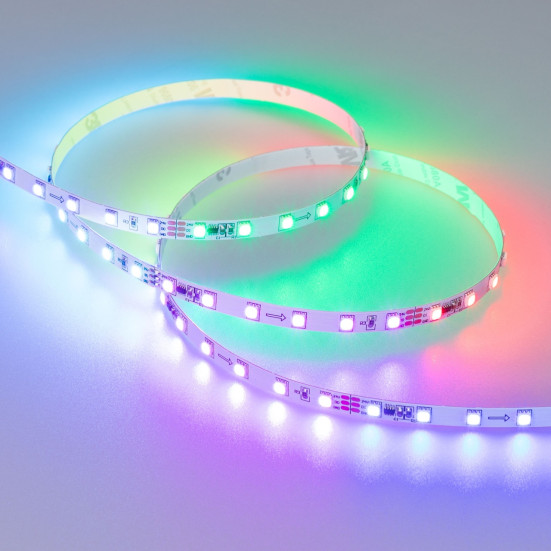 Светодиодная лента Arlight 14,4W/m 72LED/m 3535SMD разноцветная 5M SPI-F72-7mm 24V RGB-PX6 030195(2)