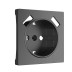 Накладка для розетки USB Werkel графит рифленый W1179504 4690389158667