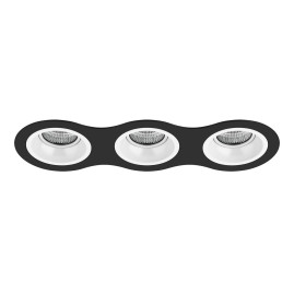Комплект из светильников и рамки Lightstar Domino Round (214637+214606+214606+214606) D637060606