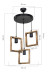 Подвесная люстра Toplight Louise TL1613H-03WD