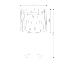 Настольная лампа TK Lighting 2898 Harmony Black