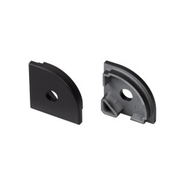 Заглушка SL-KANT-H20 BLACK с отверстием Arlight 049405