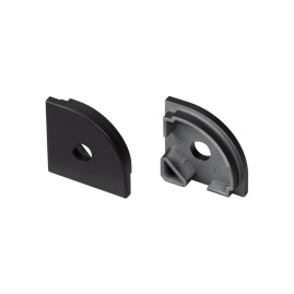Заглушка SL-KANT-H20 BLACK с отверстием Arlight 049405