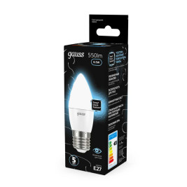 Лампа светодиодная Gauss E27 6.5W 4100К матовая 103102207