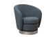Кресло Napoli вращающееся букле серое