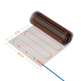 Нагревательный мат Voltum 200 Вт/м 6 м 3 м2 VLT01-200-3.0
