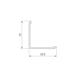 Рассеиватель Arlight SL-Kant-H30-3000 Square Opal 046184