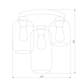 Потолочная люстра TK Lighting 3318 Marco Green