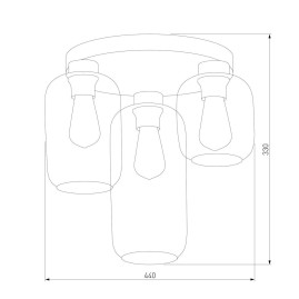 Потолочная люстра TK Lighting 3318 Marco Green