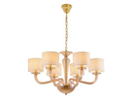 Подвесная люстра Newport 8686/C gold polished amber М0071803