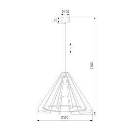 Подвесной светильник TK Lighting 6586 Eris