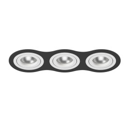 Комплект из светильника и рамки Lightstar Intero 16 (217637+217606+217606+217606) i637060606
