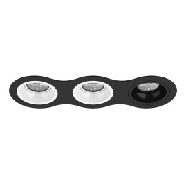 Комплект из светильников и рамки Lightstar Domino Round (214637+214606+214606+214607) D637060607