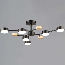 Люстра Reluce 03860-0.3-06 BK+WOOD GX53