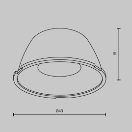 Линза Maytoni для Alfa LED 24° LensD43-24