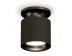 Комплект накладного светильника Ambrella light Techno Spot XS7402061 SBK/PBK черный песок/черный полированный (N7926, C7402, N7011)
