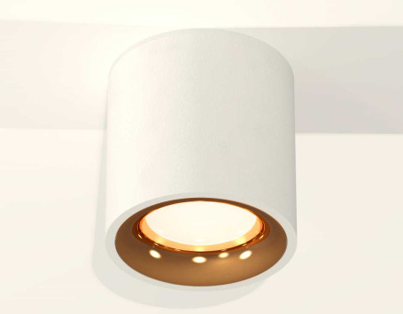 Комплект накладного светильника Ambrella light Techno Spot XS7531024 SWH/PYG белый песок/золото желтое полированное (C7531, N7014)