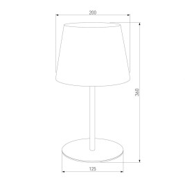 Настольная лампа TK Lighting 2936 Maja Black