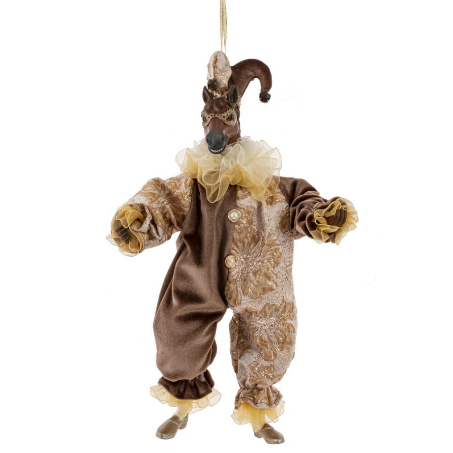 Игрушка набивная подвес &quot;Лошадь-клоун&quot;, L16 W10 H36 см (полка 24 см.)