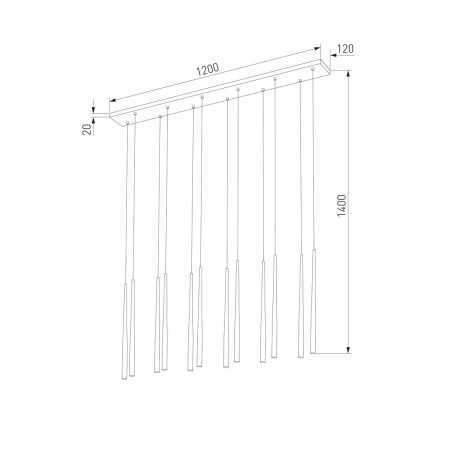 Подвесная люстра TK Lighting 10111 Piano