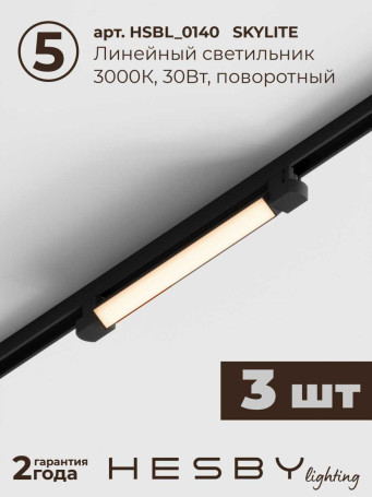 Встраиваемая однофазная трековая система Hesby Lighting Skylite №5 со светильниками HSBL_kompl_S005_VI4B3K