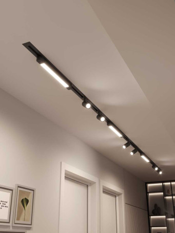 Встраиваемая однофазная трековая система Hesby Lighting Skylite №5 со светильниками HSBL_kompl_S005_VI4B3K