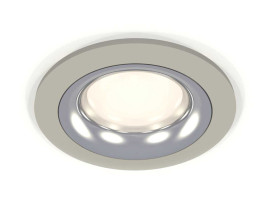 Комплект встраиваемого светильника Ambrella light Techno Spot XC7623003 SGR/PSL серый песок/серебро полированное (C7623, N7012)