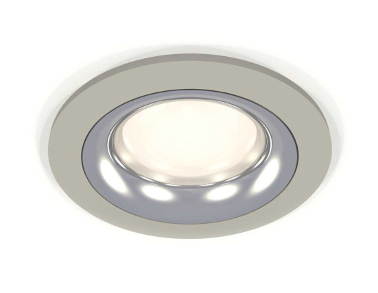 Комплект встраиваемого светильника Ambrella light Techno Spot XC7623003 SGR/PSL серый песок/серебро полированное (C7623, N7012)