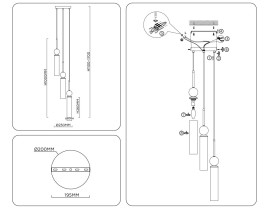Подвесной светильник Ambrella light High light LH53257
