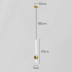 Подвесной светильник Imperium Loft Wand Vrt B H50 Brass 345104-23