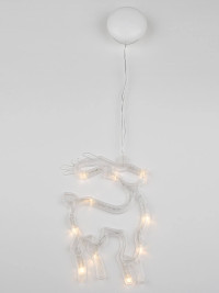 Подвесной светодиодный светильник «Олень» Uniel ULD-H1419-010/STA/3AAA Warm White IP20 Deer UL-00007252