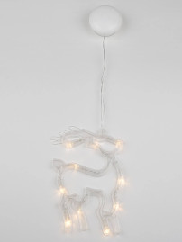 Подвесной светодиодный светильник «Олень» Uniel ULD-H1419-010/STA/3AAA Warm White IP20 Deer UL-00007252