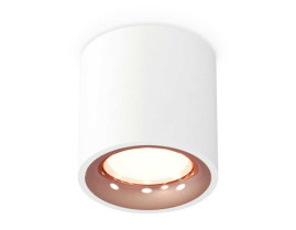 Комплект накладного светильника Ambrella light Techno Spot XS7531025 SWH/PPG белый песок/золото розовое полированное (C7531, N7015)