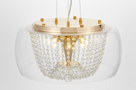 Подвесной светильник Lumina Deco Disposa LDP 7018-500 PR+F.GD