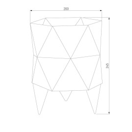 Настольная лампа TK Lighting 3052 Siro Black Gold