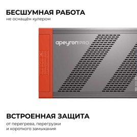 Блок питания 24В, 1000Вт, 170-265В, 41,7А, IP20, алюм., 241х118х39, PRO, серый 03-222