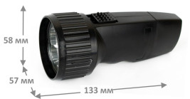 Рабочий светодиодный фонарь Ultraflash Accu Profi аккумуляторный 130х55 40 лм LED3859 14020
