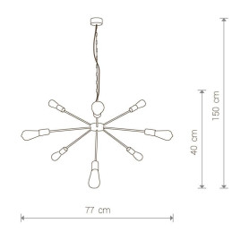 Подвесная люстра Nowodvorski Rod 9130