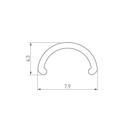 Рассеиватель Arlight ARH-Round-D8-2000 Round Opal 036326