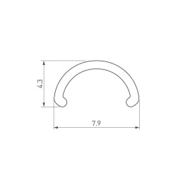 Рассеиватель Arlight ARH-Round-D8-2000 Round Opal 036326